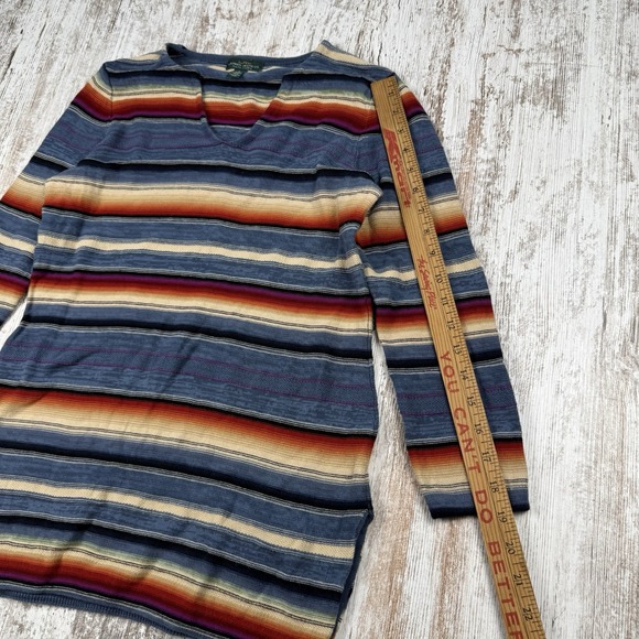 Lauren Ralph Lauren Striped Western Shirt, Cowboy Southwestern Sz S Cotton - Picture 7 of 8